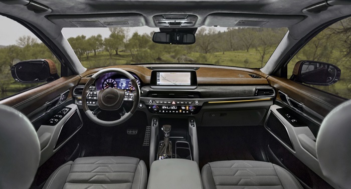 Интерьер Hyundai Palisade/ Фото: drive.ru Интерьер Hyundai Palisade/ Фото: drive.ru