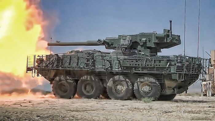 M1128 Stryker вооружен 105-мм пушкой серии M68A1E4/ Фото: warspot.ru M1128 Stryker вооружен 105-мм пушкой серии M68A1E4/ Фото: warspot.ru