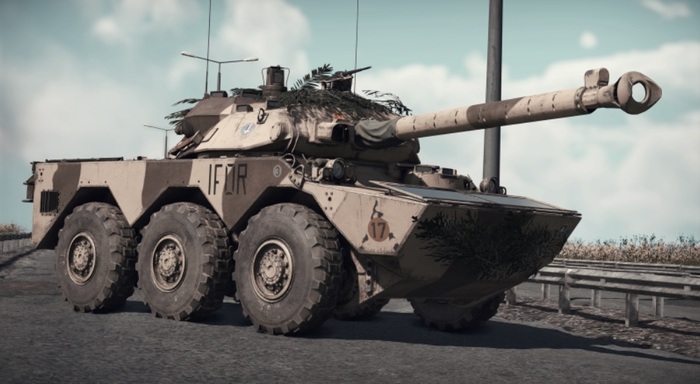Французский колесный танк АМХ-10RC/ Фото: wiki.warthunder.ru Французский колесный танк АМХ-10RC/ Фото: wiki.warthunder.ru