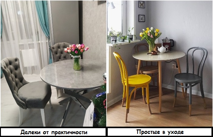 Деревянные стулья проще в уходе, чем с тканевой обивкой Деревянные стулья проще в уходе, чем с тканевой обивкой