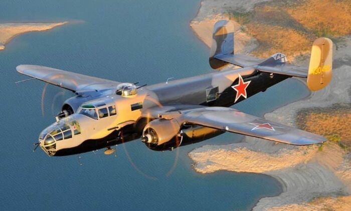 Б-25 Митчел в ВВС СССР. |Фото: Pinterest. Б-25 Митчел в ВВС СССР. |Фото: Pinterest.