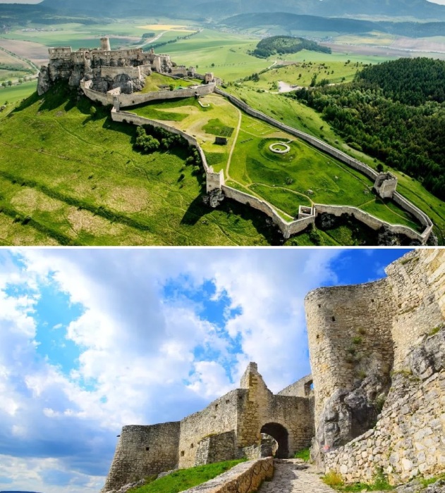 Spis Castle – могучий старинный замковый комплекс, впечатляющий своими размерами, романо-готическими архитектурными объектами и живописной округой (Словакия). Spis Castle – могучий старинный замковый комплекс, впечатляющий своими размерами, романо-готическими архитектурными объектами и живописной округой (Словакия).