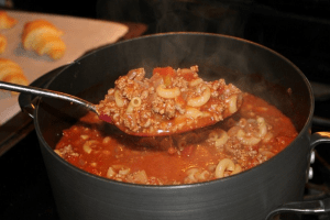 Гуляш из мясного фарша