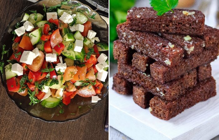 Чесночные гренки спасут вкус салата Чесночные гренки спасут вкус салата