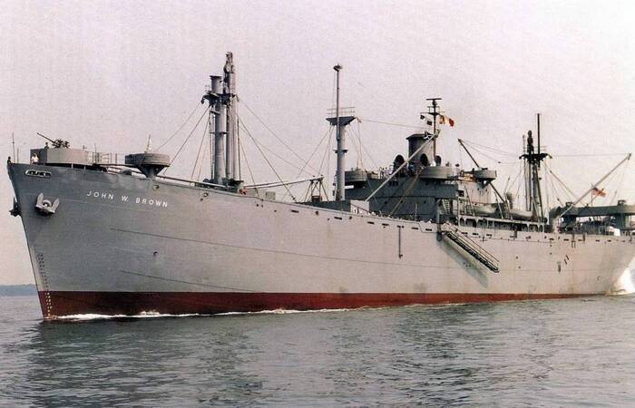 Американский грузовой корабль Свободы во Вторую Мировую войну / Фото: warfiles.ru