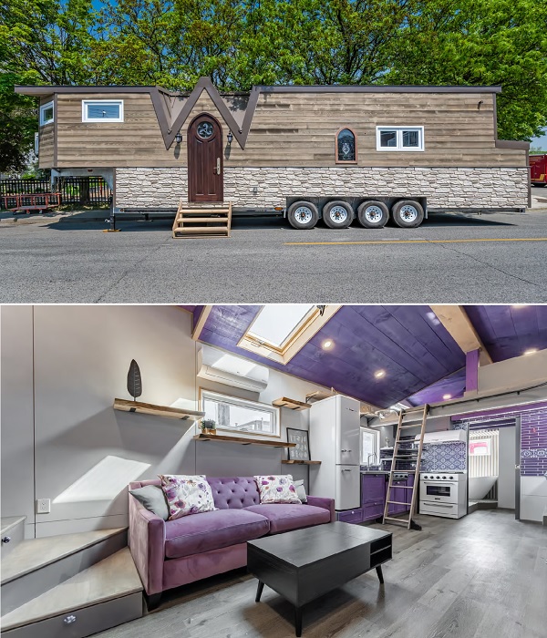 Purple Manor – роскошные мобильные апартаменты от Acorn Tiny Homes. Purple Manor – роскошные мобильные апартаменты от Acorn Tiny Homes.