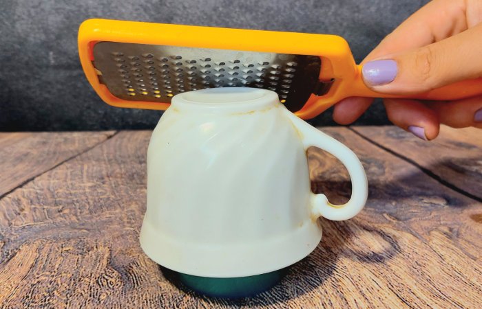 Керамическая кружка вернёт тёрке остроту! Керамическая кружка вернёт тёрке остроту!