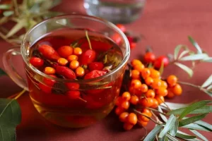 шиповник с облепихой и мятой