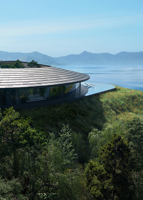 Органичные формы курортной виллы. | Фото: designboom.es. Органичные формы курортной виллы. | Фото: designboom.es.