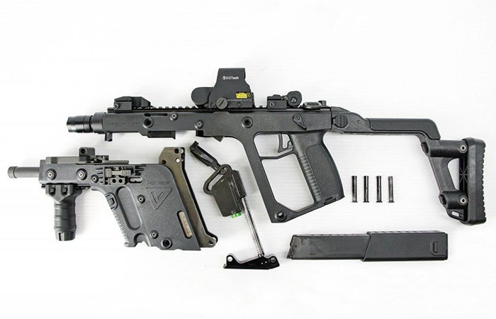Разобранный KRISS Vector./ Фото: pinimg.com Разобранный KRISS Vector./ Фото: pinimg.com