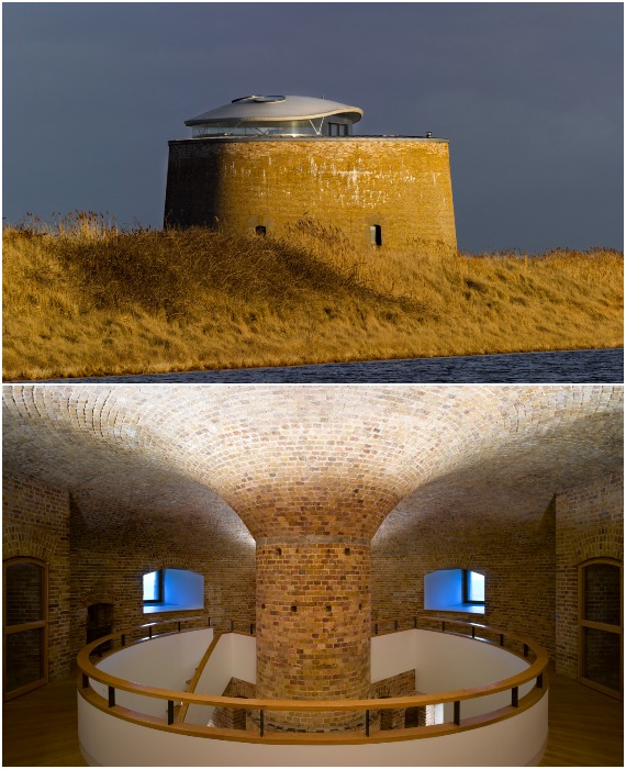 Martello Tower – преобразованная морская башня в загородный дом. Martello Tower – преобразованная морская башня в загородный дом.