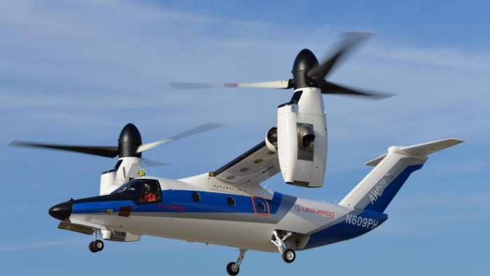 Фюзеляж и крылья AW609 AC4 сделаны из композита/ Фото: ainonline.com