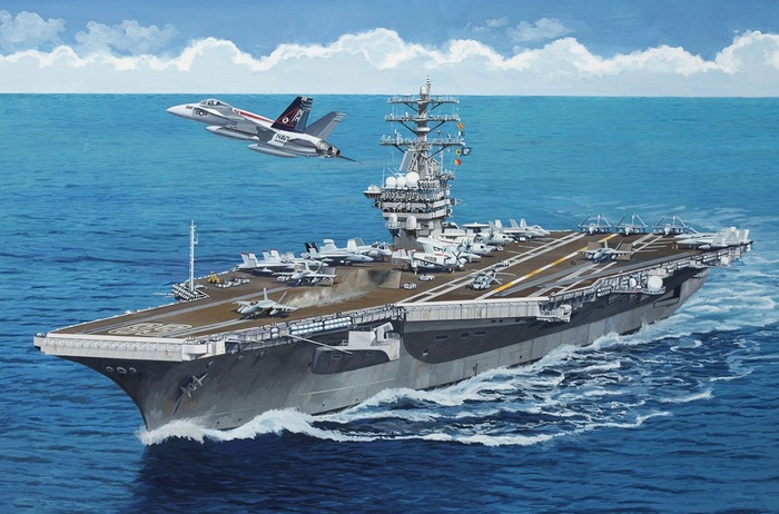 В США построено 10 экземпляров атомного авианосца «Нимиц»/ Фото: war-book.ru В США построено 10 экземпляров атомного авианосца «Нимиц»/ Фото: war-book.ru