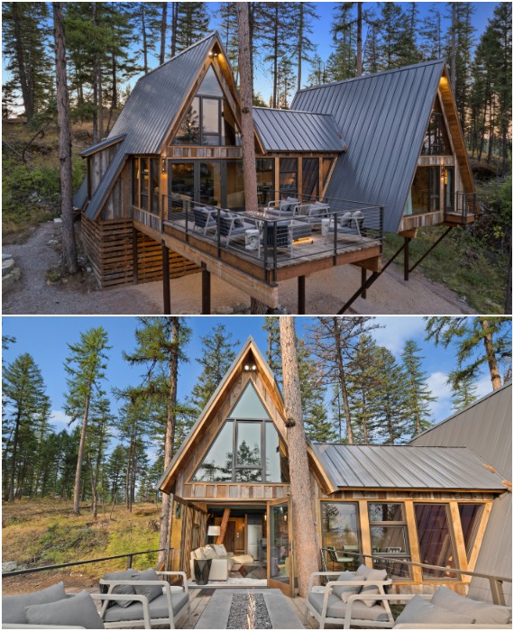 Благоустроенная терраса расширила пространство On The Rocks Ranch. | Фото: homecrux.com. Благоустроенная терраса расширила пространство On The Rocks Ranch. | Фото: homecrux.com.