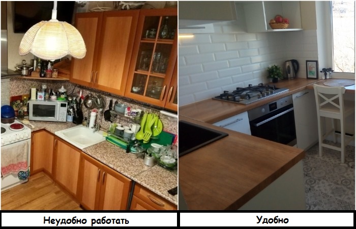 Оставляйте на столешнице только самое нужное