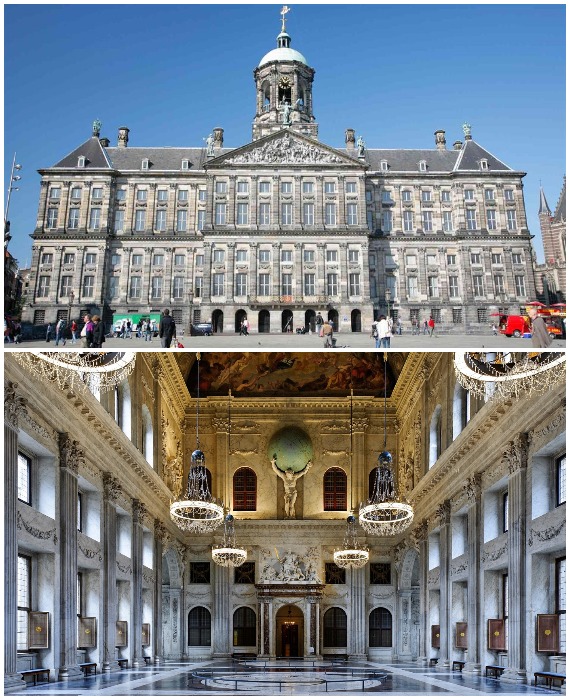 Королевский дворец в Амстердаме (Нидерланды). Королевский дворец в Амстердаме (Нидерланды).