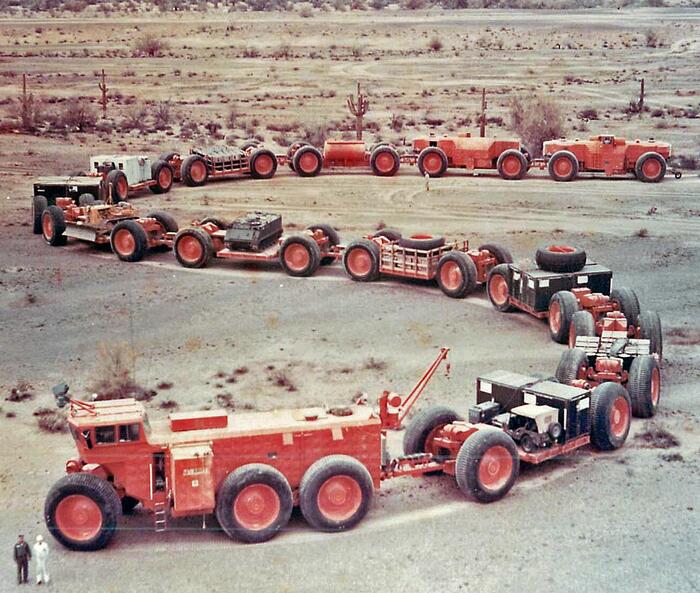 Общая LeTourneau Overland Tran достигает около 200 метров/ Фото: wikimedia.org Общая LeTourneau Overland Tran достигает около 200 метров/ Фото: wikimedia.org