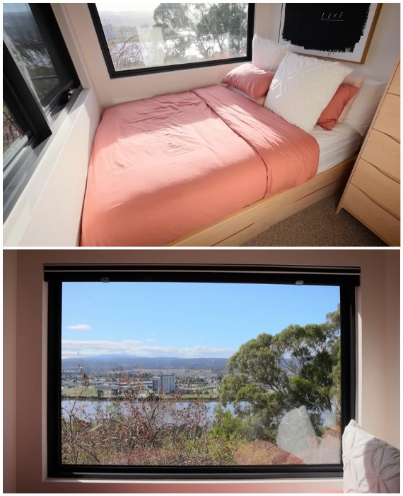 Из окон спальни открывается потрясающий вид. | Фото: livingbiginatinyhouse.com. Из окон спальни открывается потрясающий вид. | Фото: livingbiginatinyhouse.com.