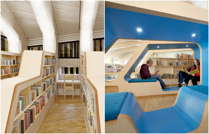 Не просто читальный зал, в полноценный культурный центр. /Фото: dezeen.com