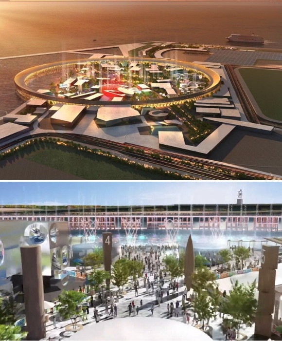 Выставочное пространство Expo 2025 Osaka Kansai обещает быть интригующим и максимально привлекательным (визуализация). Выставочное пространство Expo 2025 Osaka Kansai обещает быть интригующим и максимально привлекательным (визуализация).