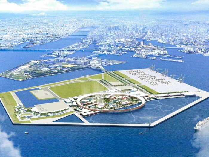 Рукотворный остров Юмешим, где пройдет Всемирная выставка Expo 2025 Osaka Kansai (концепт). | Фото: scenehome.com. Рукотворный остров Юмешим, где пройдет Всемирная выставка Expo 2025 Osaka Kansai (концепт). | Фото: scenehome.com.