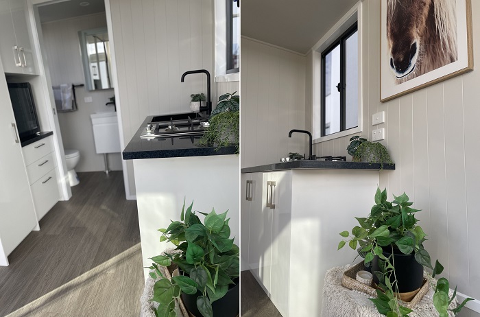 Скромный кухонный уголок не загромождает пространство (4800L Compact). Скромный кухонный уголок не загромождает пространство (4800L Compact).