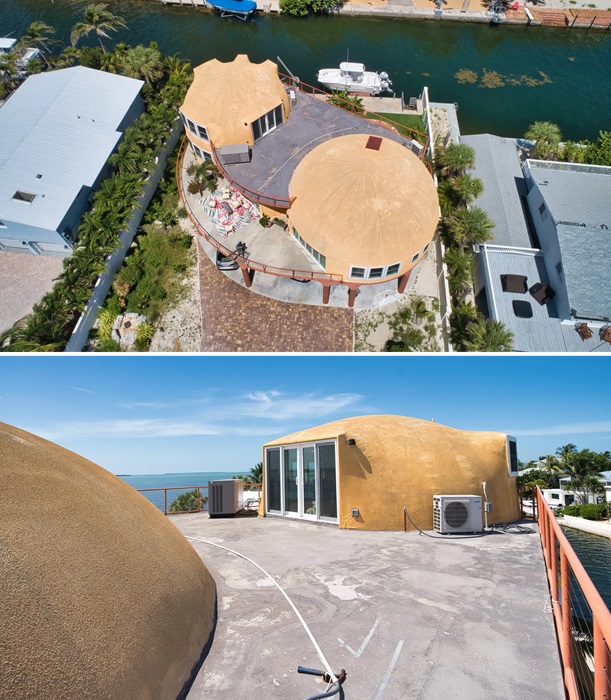 Над переходом обострили внутренний дворик (Tinsley Monolithic Dome, США). Над переходом обострили внутренний дворик (Tinsley Monolithic Dome, США).