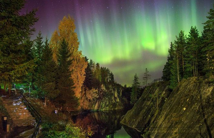 Северное сияние в Карелии/ фото: ru.pinterest.com Северное сияние в Карелии/ фото: ru.pinterest.com