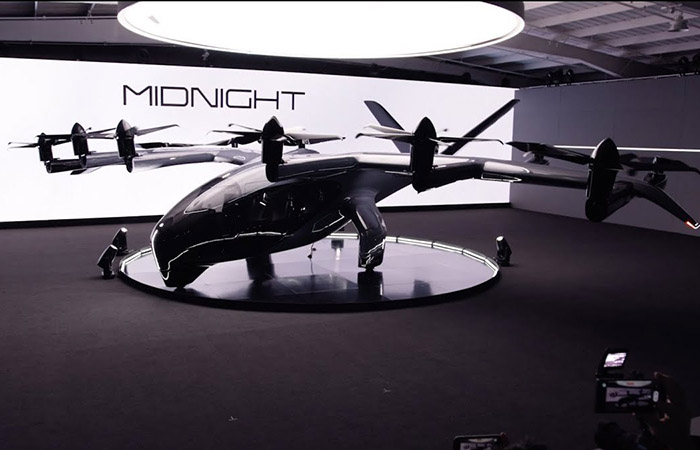 Midnight Production eVTOL./ Фото: youtube.com Midnight Production eVTOL./ Фото: youtube.com