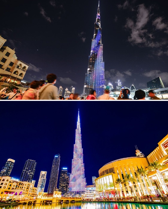 Самое высокое здание в мире очаровывает световым шоу (Burj Khalifa, Дубай). Самое высокое здание в мире очаровывает световым шоу (Burj Khalifa, Дубай).