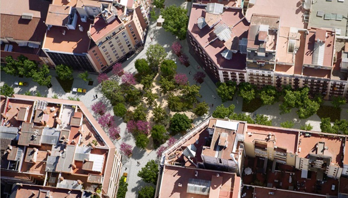 Проект Supermanzanas - барселонский вариант 15-минутного города. /Фото: ciudadinnova.alainjorda.com Проект Supermanzanas - барселонский вариант 15-минутного города. /Фото: ciudadinnova.alainjorda.com