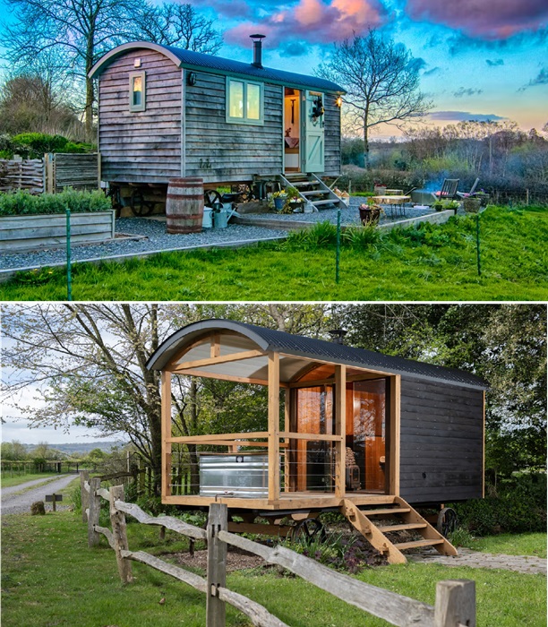 Колоритные «Пастушьи хижины» стали уединенными номерами Blackdown Shepherds Hut. Колоритные «Пастушьи хижины» стали уединенными номерами Blackdown Shepherds Hut.