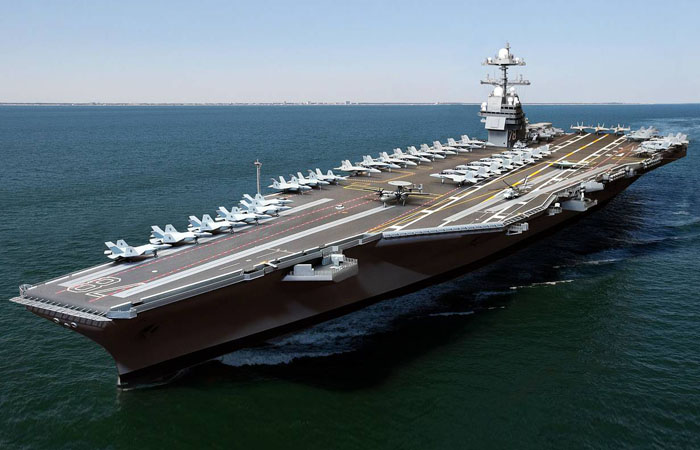 Авианосец USS Gerald R. Ford./ Фото: topwar.ru Авианосец USS Gerald R. Ford./ Фото: topwar.ru