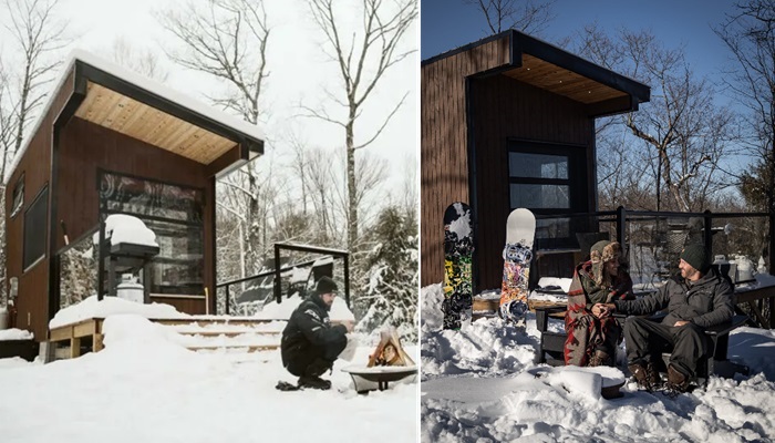 Эко-отель Scape Cabin принимает гостей даже в самые снежные и холодные зимы. Эко-отель Scape Cabin принимает гостей даже в самые снежные и холодные зимы.