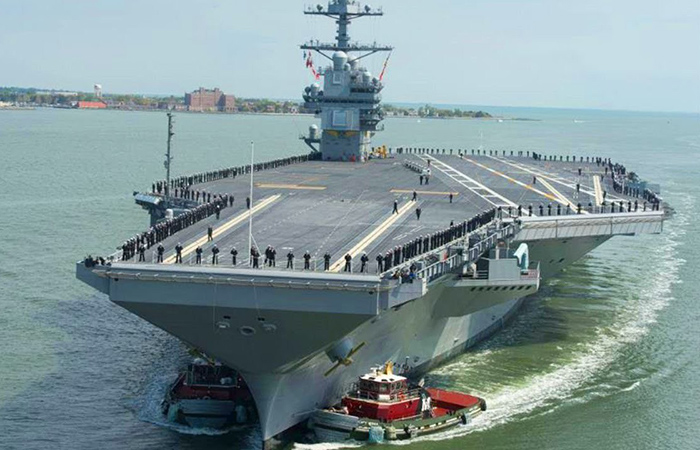 Авианосец USS Gerald R. Ford./ Фото: youtube.com