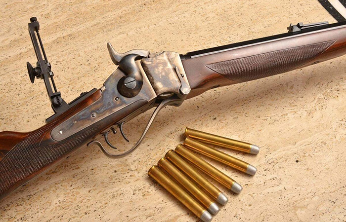 Винтовка Sharps Model 1874./ Фото: pinterest.com Винтовка Sharps Model 1874./ Фото: pinterest.com