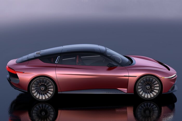 DeLorean Alpha 5 берет начало от автомобиля, показанного в фильме «Назад в будущее»/ Фото: squarespace.com