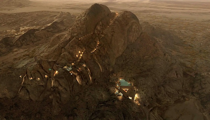 Курорт Desert Rock затерян среди горного массива Хиджаз. | Фото: oppenoffice.com. Курорт Desert Rock затерян среди горного массива Хиджаз. | Фото: oppenoffice.com.
