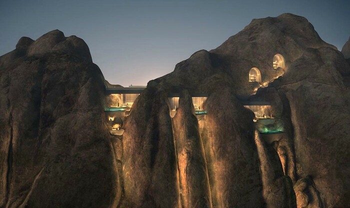 Комфортабельные Mountain Suites зависли между скалами (Desert Rock). | Фото: visitredsea.com. Комфортабельные Mountain Suites зависли между скалами (Desert Rock). | Фото: visitredsea.com.