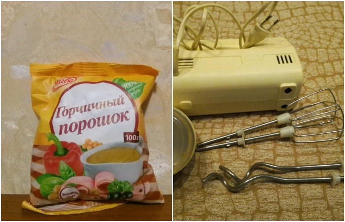 Горчицей удобно чистить миксер Горчицей удобно чистить миксер