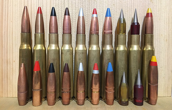 Патроны .50 BMG разных типов./ Фото: wikipedia.org Патроны .50 BMG разных типов./ Фото: wikipedia.org