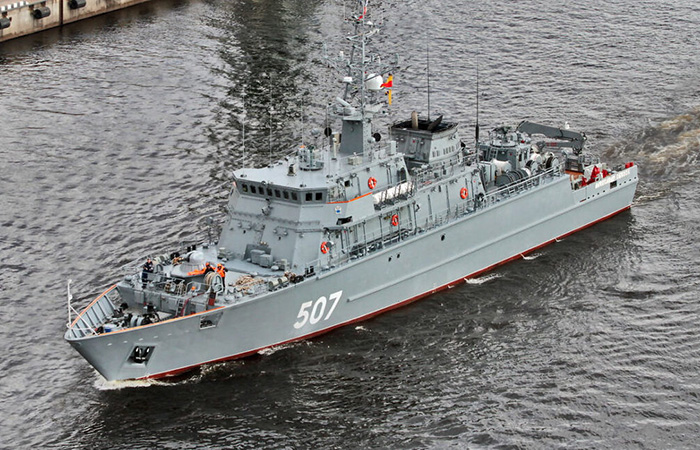 Минный тральщик «Александр Обухов»./ Фото: dzen.ru Минный тральщик «Александр Обухов»./ Фото: dzen.ru