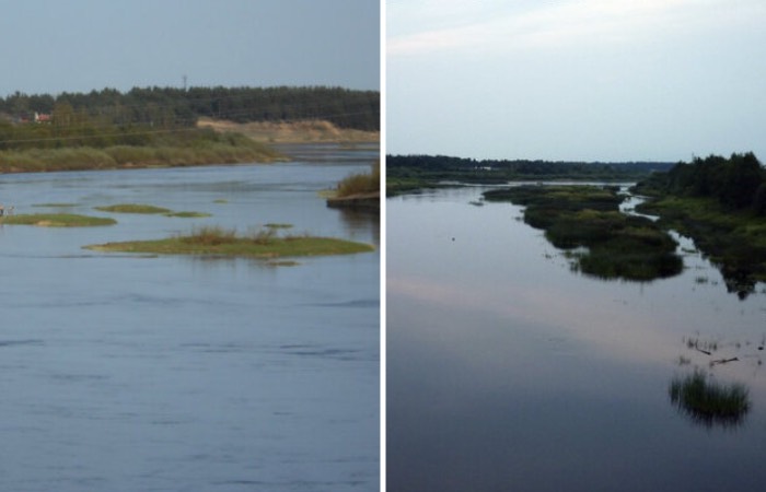 Уровень воды весной и в конце лета! Уровень воды весной и в конце лета!