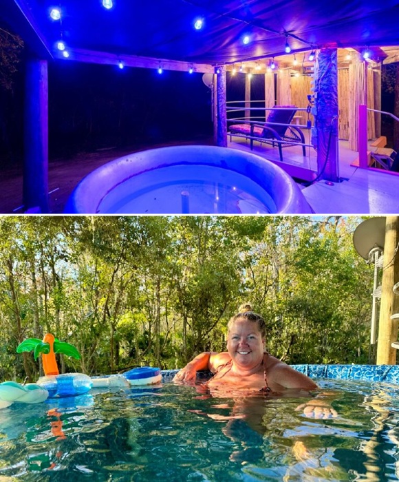 На одной из террас устроили СПА (Danville B&Bs). На одной из террас устроили СПА (Danville B&Bs).