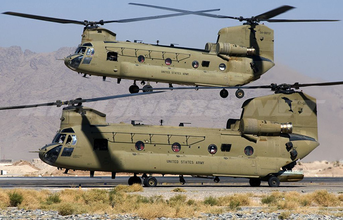Вертолёт CH-47F Chinook./ Фото: pinterest.com
