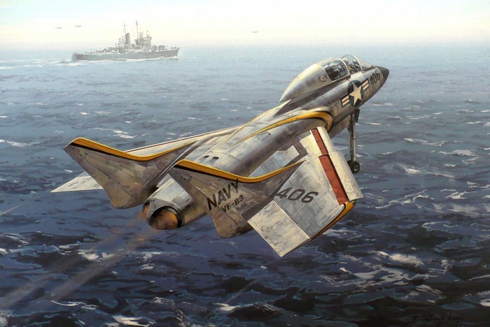 Vought F7U Cutlass был введен в строй в 1951 году/ Фото: war-book.ru Vought F7U Cutlass был введен в строй в 1951 году/ Фото: war-book.ru