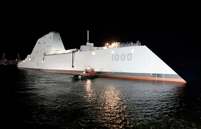Эскадренный миноносец Zumwalt./ Фото: popsci.com Эскадренный миноносец Zumwalt./ Фото: popsci.com