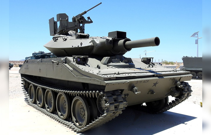 Лёгкий танк США M551 Sheridan./ Фото: wikipedia.org Лёгкий танк США M551 Sheridan./ Фото: wikipedia.org