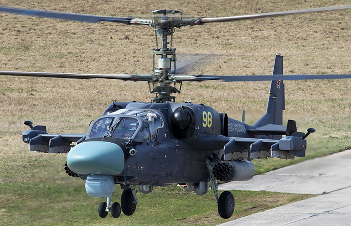 Вертолёт Ка-52 «Аллигатор»./ Фото: wikipedia.org Вертолёт Ка-52 «Аллигатор»./ Фото: wikipedia.org