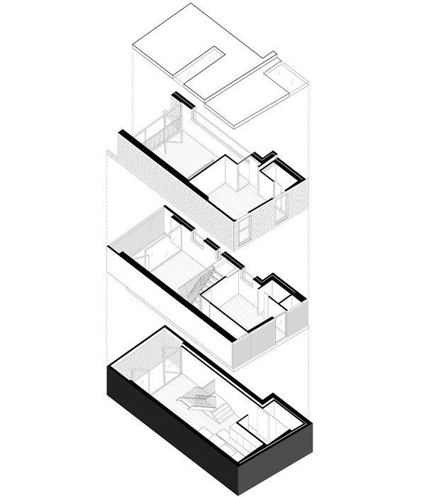 Поэтажный план современного дома, появившегося вместо старого гаража. | Фото: homedsgn.com. Поэтажный план современного дома, появившегося вместо старого гаража. | Фото: homedsgn.com.